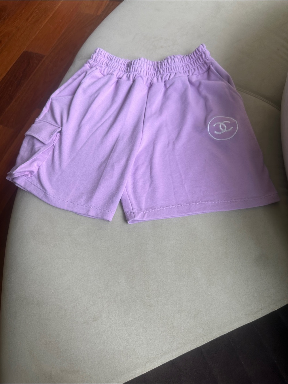 Lilac Women's Elastic-Waist Lounge Shorts